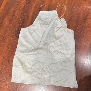 Cami NYC Cream Halter Silk Cami